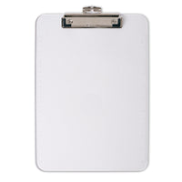Letter Size Plastic Clipboard, Clear, Pack of 6