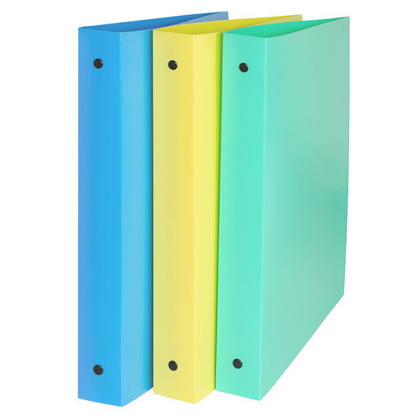 3-Ring Binder, 1" capacity, Assorted Colors, Pack of 6