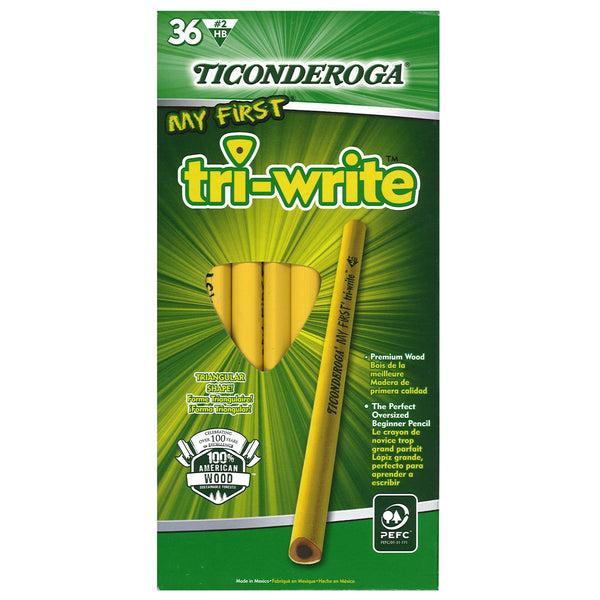 My First® Tri-Write™ Primary Size No. 2 Pencils without Eraser, Box of 36