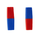 North-South Bar Magnets 3", Red-Blue Poles, 2 Per Pack, 3 Packs