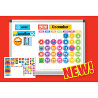 Giant Magnetic Calendar Set, 94 Pieces
