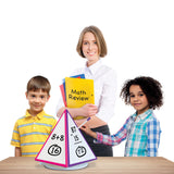 Spin & Write Pyramid™ Rotating 4-Sided Dry-Erase Board