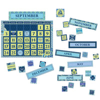 Blue Harmony Calendar Bulletin Board Set, 2 Sets