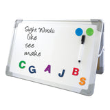 Flipside Magnetic Dry-Erase Desktop Easel Set