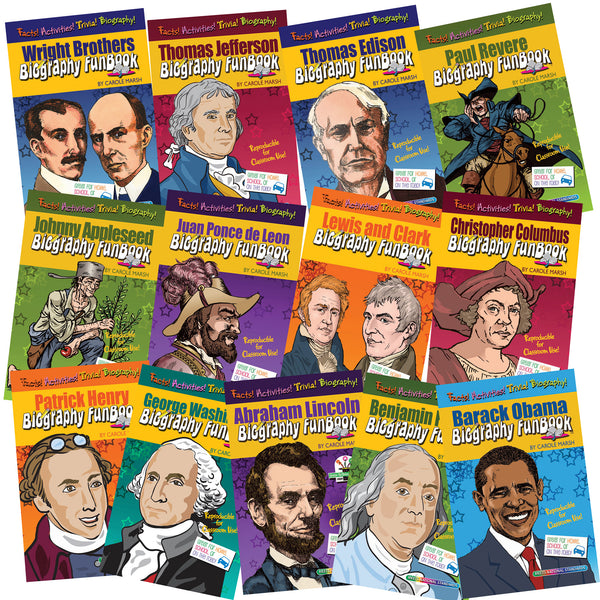 Presidents, Explorers and Inventions Set - Set of 13 Books