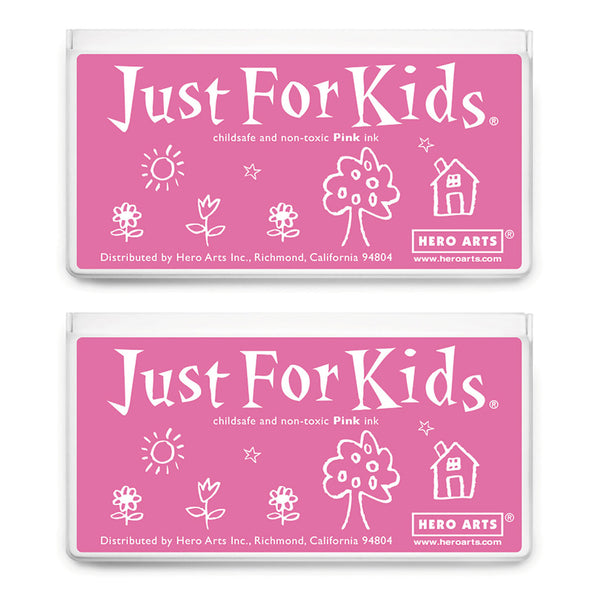 Jumbo Just for Kids Stamp Pad, Pink, Pack of 2