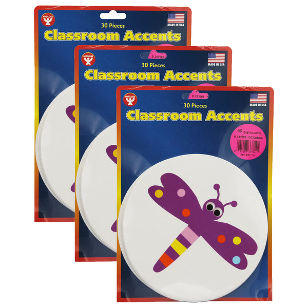 Bugs Accents, 6", 30 Per Pack, 3 Packs