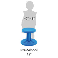 Pre-School Wobble Chair 12" Blue