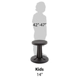 Kids Wobble Chair 14" Black
