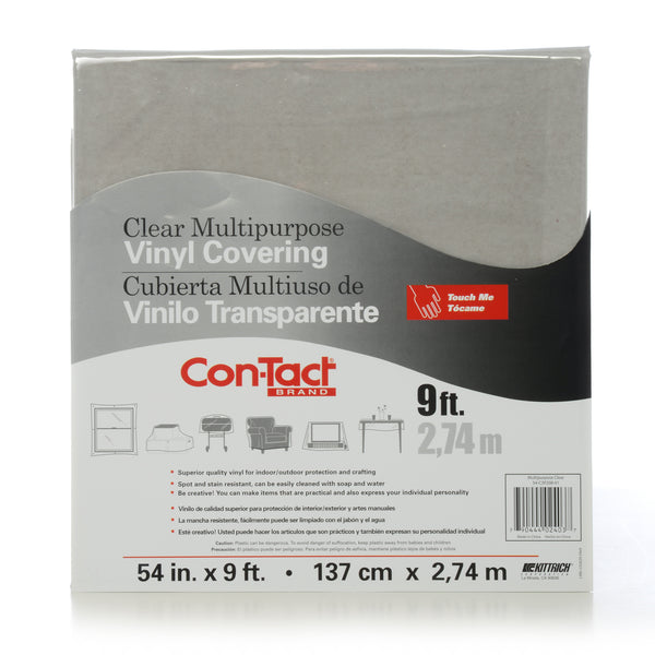 Clear Vinyl Covering, Multipurpose, 54" x 9'