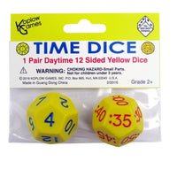 Time Dice, Pair of Yellow (AM), 6 Sets