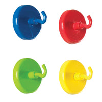 Super Strong Magnetic Hooks, 1 1-2" Diameter, 4 Per Pack, 2 Packs