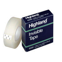 Invisible Tape, 3-4" x 1296", 6 Rolls