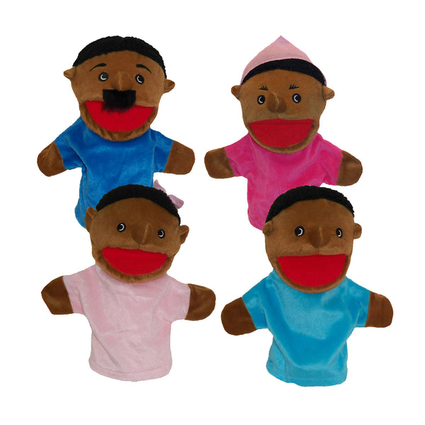 African American Family Puppets, Set of 4