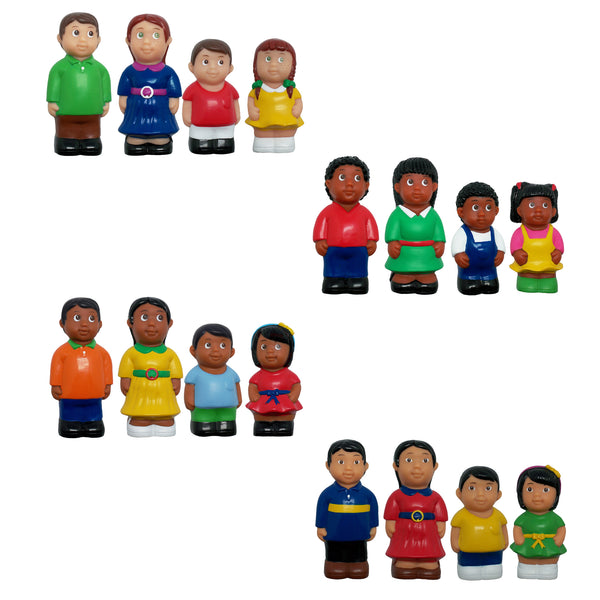 Ethnic Family Figures, Set of 16