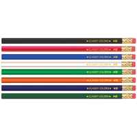 No. 2 Wood Case Hex Pencil, Assorted Colors, Pack of 144