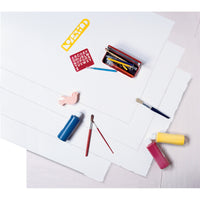 Economy Poster Board, White, 22" x 28", 100 Sheets