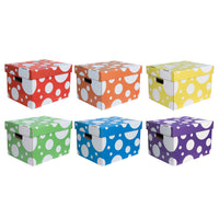 6ct Patterned Storage Tote Classroom Keepers