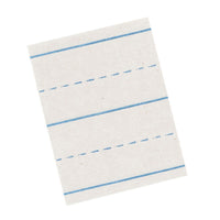 Newsprint Handwriting Paper, Picture Story, 7-8" x 7-16" Ruled Long, 18" x 12", 500 Sheets