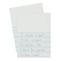 Newsprint Handwriting Paper, Picture Story, 7-8" x 7-16" x 7-16" Ruled Short, 9" x 12", 500 Sheets Per Pack, 3 Packs