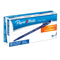 Eraser Mate® Pen, Blue, 12 Per Pack, 2 Packs