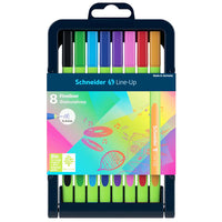Line-Up Fineliner Pens with Case, 8 Colors
