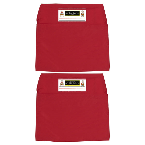Seat Sack, Standard, 14 inch, Chair Pocket, Red, Pack of 2