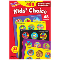 Kids' Choice Stinky Stickers® Variety Pack, 480 Per Pack, 2 Packs