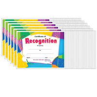 Certificate of Recognition Colorful Classics Certificates, 30 Per Pack, 6 Packs