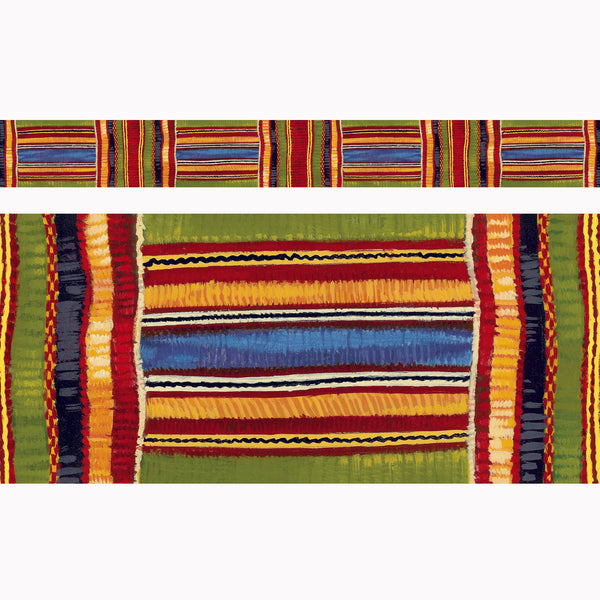 Kente Cloth Bolder Borders®, 35.75' Per Pack, 6 Packs