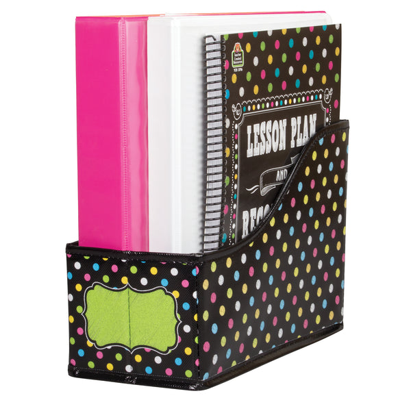Chalkboard Brights Book Bin, 5"W x 8"H x 11"D, Pack of 3