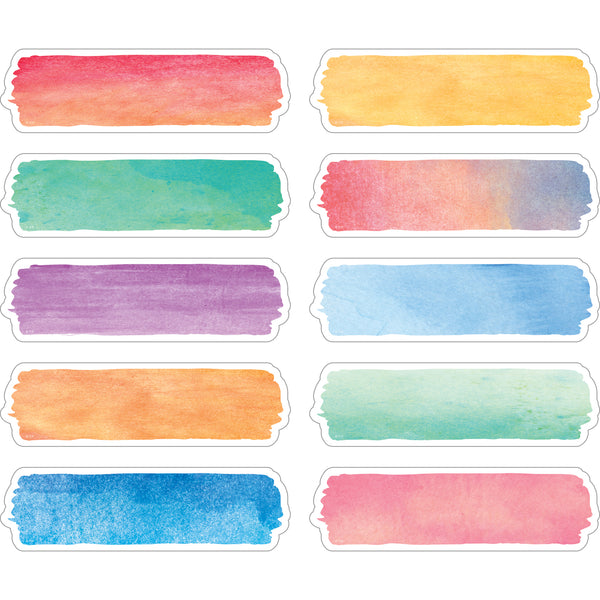 Watercolor Labels, Non-Adhesive, 120 Per Pack, 3 Packs
