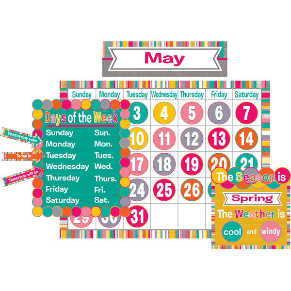 Tropical Punch Calendar Bulletin Board Set, 2 Sets