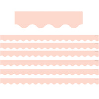 Blush Scalloped Border Trim, 35 Feet Per Pack, 6 Packs