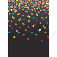 Better Than Paper® Bulletin Board Roll, 4' x 12', Colorful Confetti on Black, 4 Rolls