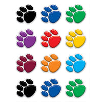 Colorful Paw Prints Mini Accents, 36 Per Pack, 6 Packs