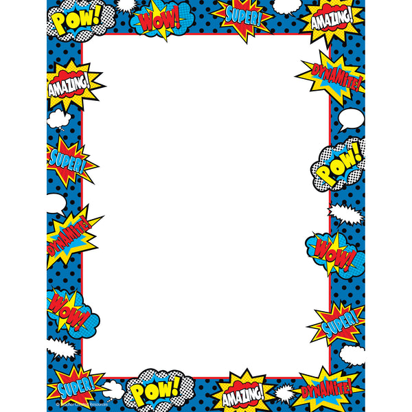 Superhero Computer Paper, 50 Sheets Per Pack, 6 Packs