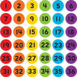 Spot On® Numbers 1–36 Carpet Markers, 4"