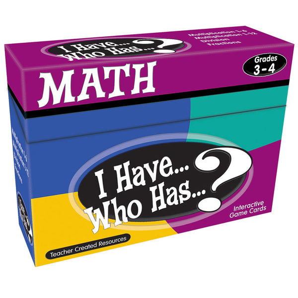 I Have, Who Has Math Game, Grade 3-4