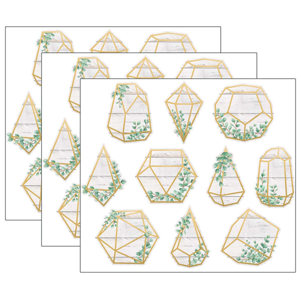 Eucalyptus Geometric Terrariums Accents, 30 Per Pack, 3 Packs
