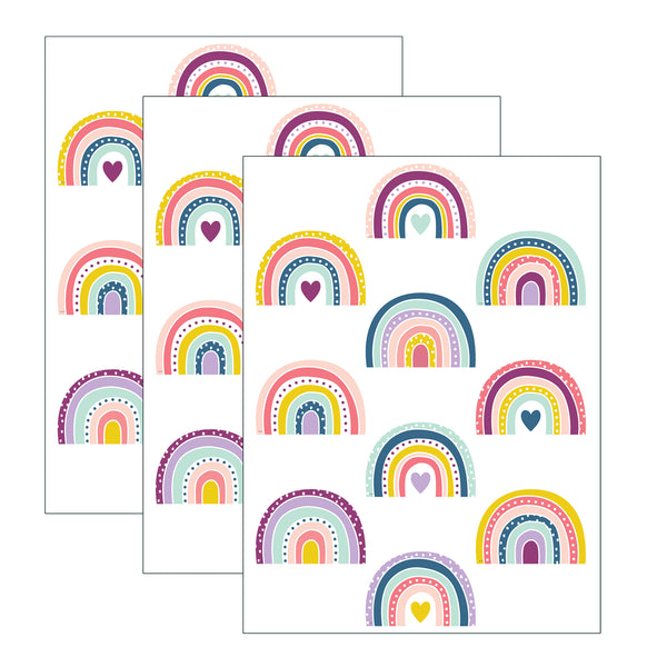 Oh Happy Day Rainbow Accents, 30 Per Pack, 3 Packs